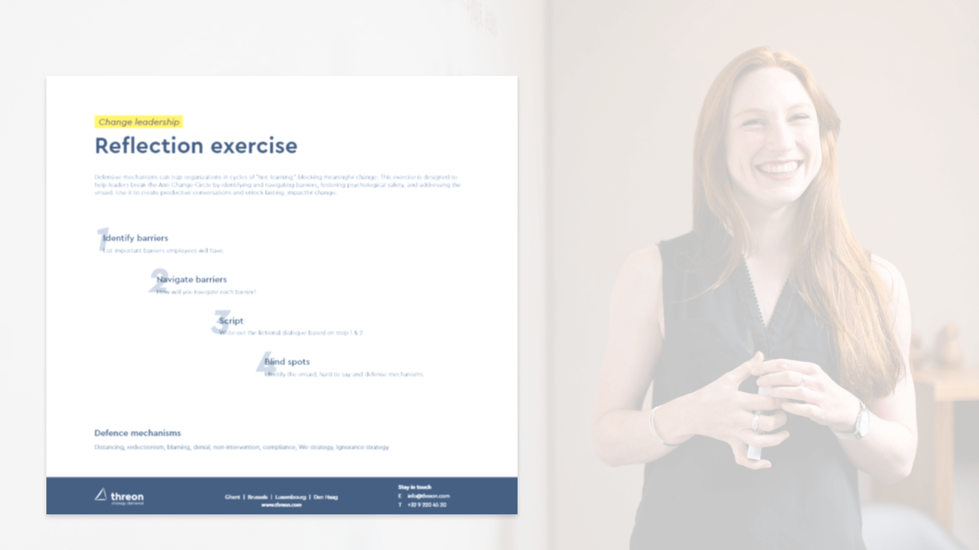 Modèle d'exercice de réflexion sur le leadership du changement 2 Leadership du changement exercise de reflexion banner